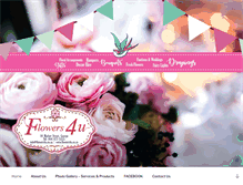 Tablet Screenshot of flowers4u.co.za