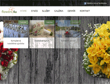 Tablet Screenshot of flowers4u.sk